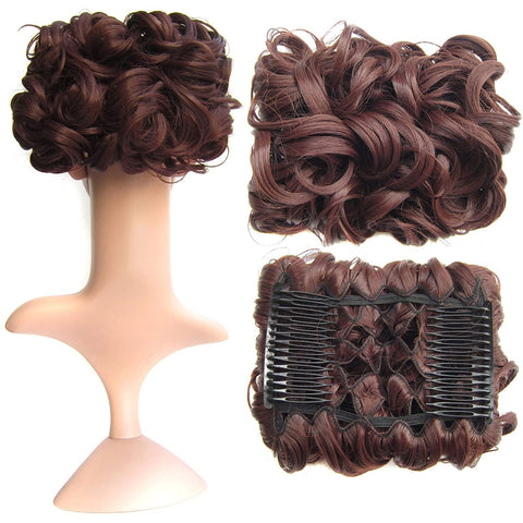 Short Messy Curly Dish Hair Bun Extension【Buy 2 for free shipping】