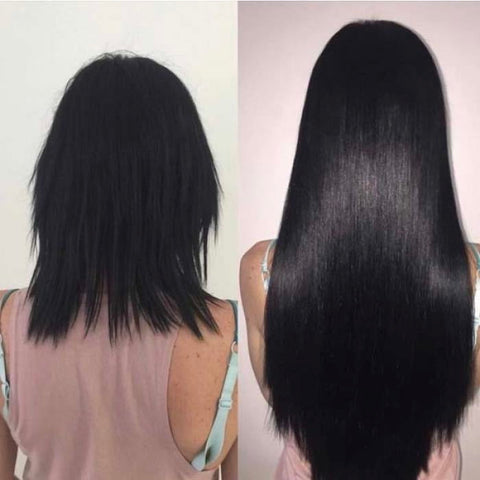 24'' Long Straight Hair Extensions