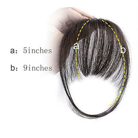 Clip in Bangs 100% Human Hair Extensions Air Bangs