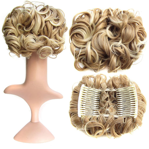 Short Messy Curly Dish Hair Bun Extension【Buy 2 for free shipping】