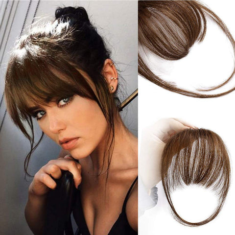 Clip in Bangs 100% Human Hair Extensions Air Bangs