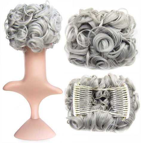 Short Messy Curly Dish Hair Bun Extension【Buy 2 for free shipping】