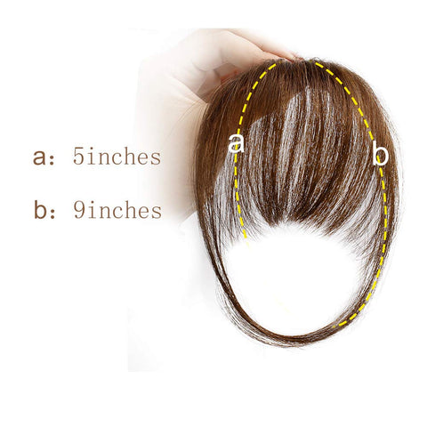 Clip in Bangs 100% Human Hair Extensions Air Bangs