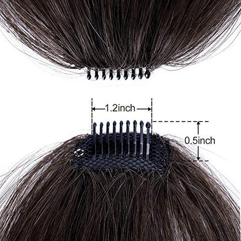 Clip in Bangs 100% Human Hair Extensions Air Bangs