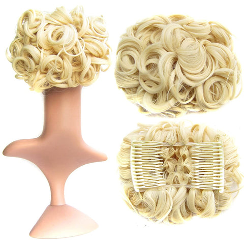 Short Messy Curly Dish Hair Bun Extension【Buy 2 for free shipping】