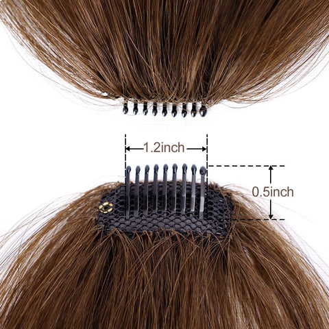 Clip in Bangs 100% Human Hair Extensions Air Bangs