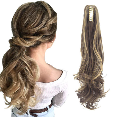 30-Second Dream Claw Clips in Ponytail Extension(Wave)