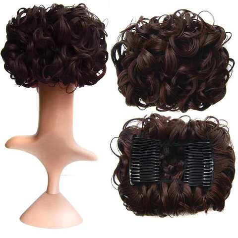 Short Messy Curly Dish Hair Bun Extension【Buy 2 for free shipping】