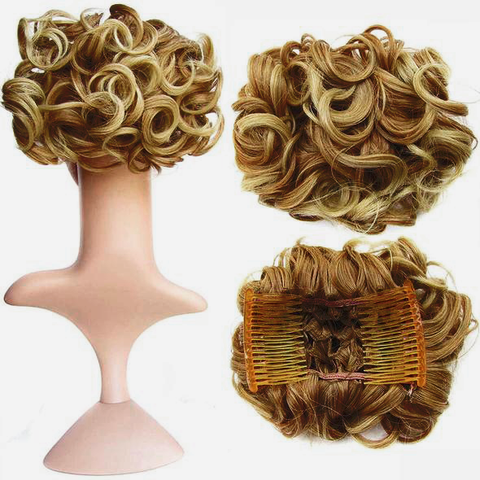 Short Messy Curly Dish Hair Bun Extension【Buy 2 for free shipping】