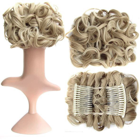 Short Messy Curly Dish Hair Bun Extension【Buy 2 for free shipping】