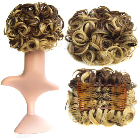 Short Messy Curly Dish Hair Bun Extension【Buy 2 for free shipping】