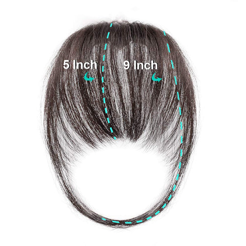 Clip in Bangs 100% Human Hair Extensions Air Bangs