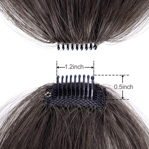 Clip in Bangs 100% Human Hair Extensions Air Bangs