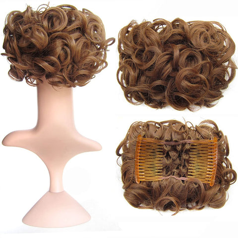 Short Messy Curly Dish Hair Bun Extension【Buy 2 for free shipping】