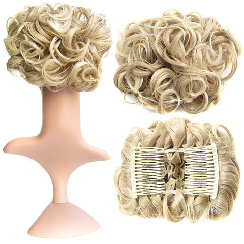 Short Messy Curly Dish Hair Bun Extension【Buy 2 for free shipping】