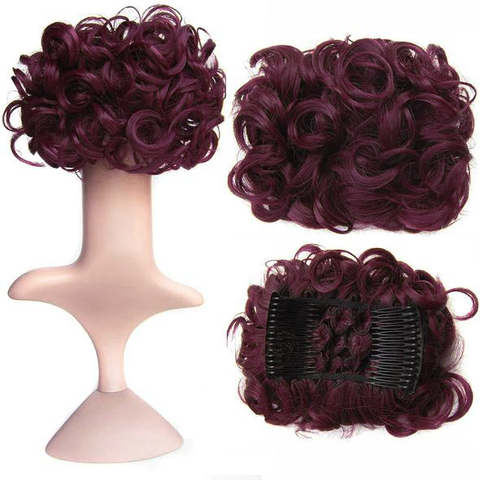 Short Messy Curly Dish Hair Bun Extension【Buy 2 for free shipping】