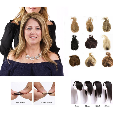 08-20" Luxury Layered Natural Hair Topper 【BUY 2 GET 1 FREE 】