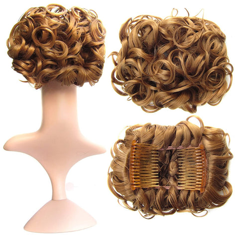 Short Messy Curly Dish Hair Bun Extension【Buy 2 for free shipping】