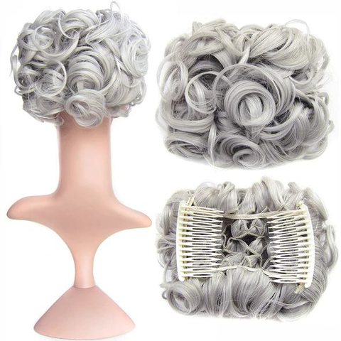 Short Messy Curly Dish Hair Bun Extension【Buy 2 for free shipping】