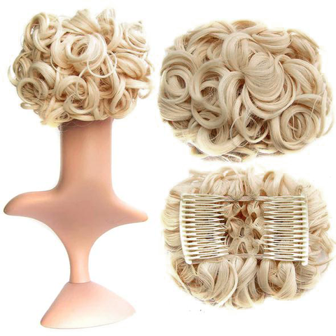 Short Messy Curly Dish Hair Bun Extension【Buy 2 for free shipping】